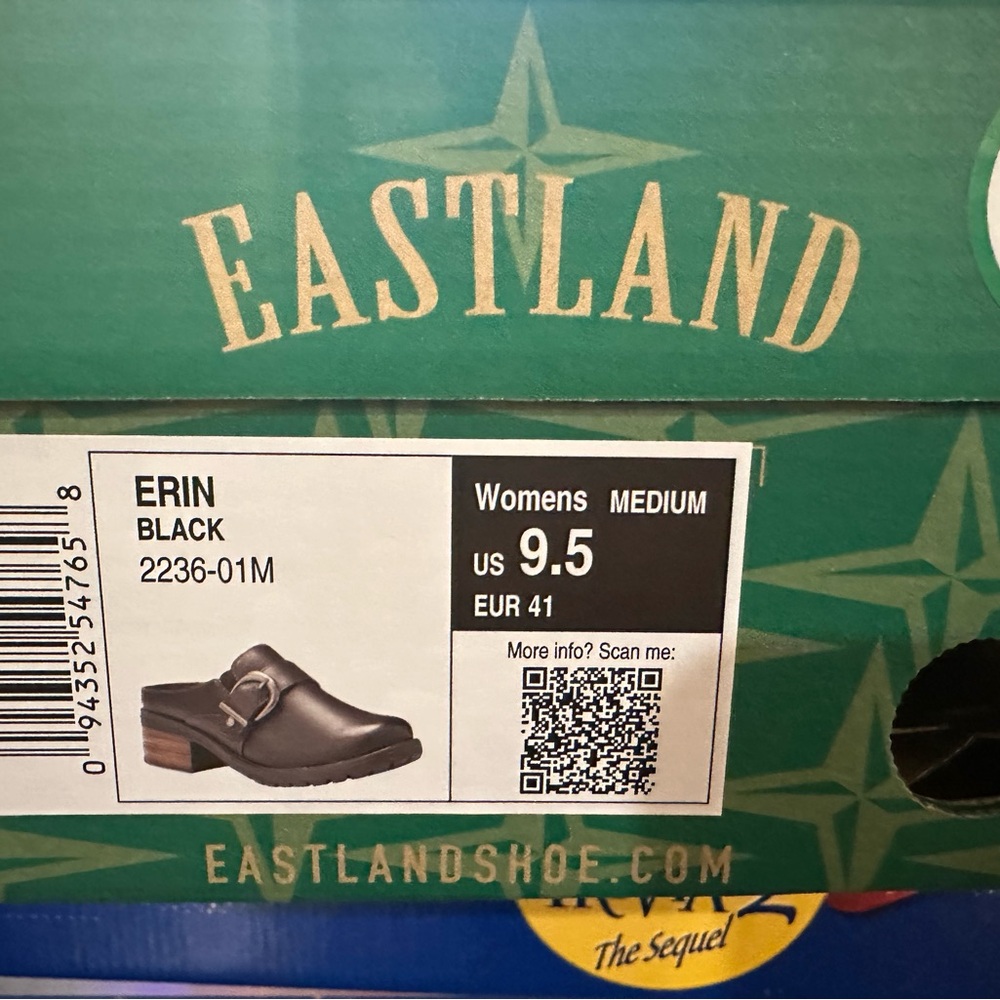 Eastland Erin Black Women's Slip-On Shoes 9.5 M